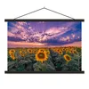 MuchoWow® Textilposter Blumen - Himmel - Lila - Produktbild-Vorschau 1