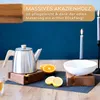 Natürliches Stövchen Holz - Eleganter Kaffee- & Teewärmer Produktbild-Vorschau 4