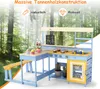 COSTWAY cucina di fango, cucina per bambini, cucina da Anteprima dell’immagine prodotto 5