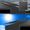 The image shows a pavilion in two different weather conditions: rainy and sunny. The top part shows the pavilion under a stormy sky with rain, and an inset shows water droplets on the fabric, highlighting its waterproof feature. The bottom part shows the p Produktbild-Vorschau