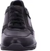 A front view of a black leather shoe. Produktbild-Vorschau