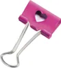 Foldback-Klammern 32mm pink mit Herz VE=20 Stück. Produktbild-Vorschau 2