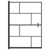 vidaXL Duschkabine ESG 100x140 cm Schwarz Produktbild-Vorschau 6