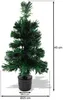 Fiberglas Weihnachtsbaum: Deko-Tannenbaum, LED-Beleuchtung Produktbild-Vorschau 2