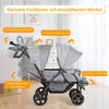 GOPLUS Geschwisterwagen Kinderbuggy Zwillingswagen, Produktbild-Vorschau 2