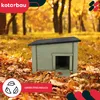KOTARBAU® Drevený domček pre ježka na záhradu 38 x 38 cm Náhľad obrázku produktu 2