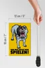 Holzschild Spruch 12x18cm Der will nicht nur spielen Hund Produktbild-Vorschau 6