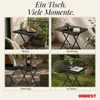 ONBEST Balkontisch klappbar | Schwarz | 56,5 x 62 cm | Produktbild-Vorschau 9