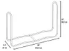ShelterLogic Stahl Kaminholzregal Schwarz 25x244x99 cm Produktbild-Vorschau 3