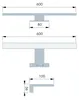 kalb | Lampe de salle de bain LED Lampe de miroir 600mm Voir les images du produit 3