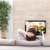 Relaxdays TV Board mit Rollen, 2 Fächer f. Fernseher, Produktbild-Vorschau 3