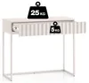 Selsey Derriva - Schminktisch mit Schublade, hellbeige, 91 Produktbild-Vorschau 6