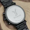 Holzwerk HERSBRUCK Herren Edelstahl & Holz Uhr Chronograph Produktbild-Vorschau 5