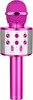 A pink karaoke microphone is shown against a white background. Produktbild-Vorschau
