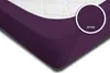 2er Set Spannbettlaken Bettlaken lila pflaume 140 x 200 cm Produktbild-Vorschau 4
