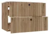 Meuble Sous Lavabo Tigo 80 2S Oak Evoke Fluted Front + Wash Voir les images du produit 13