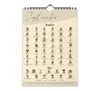 A4-Wandkalender mit historischen Illustrationen von Wildpflanzen, Kräutern und Pilzen. Produktbild-Vorschau