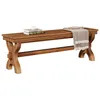 Schuhbank aus Massivholz, 140 cm lange Landhaus-Sitzbänke, Produktbild-Vorschau 12