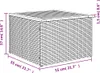 vidaXL Gartentisch Grau 55x55x37 cm Poly Rattan und Produktbild-Vorschau 7