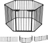 VOUNOT® VOUNOT Kaminschutzgitter Freistehend mit Tür, 375cm Produktbild-Vorschau 1