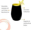 Stölzle Lausitz Becher 6er Set 465 ml matt schwarz und gold Voir les images du produit 9