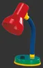 A colorful desk lamp against a dark background. Produktbild-Vorschau