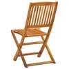 vidaXL Sedie da giardino pieghevoli 2 pz. Legno massiccio Anteprima dell’immagine prodotto 4