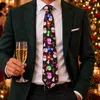 Benza - Kerststropdas met Muziek en 8 Gekleurde LED Lampjes Productafbeelding-voorbeeld 2