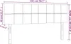 Kopfteile Schwarz 144x5x78/88 cm Stoff Produktbild-Vorschau 8