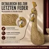 formano Wandlampe Pfau 68 cm Antik-Gold Kunststein E27 max. Produktbild-Vorschau 3