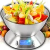 Küchenwaage Digital mit edelstahl schüssel mit LCD Display, Produktbild-Vorschau 1