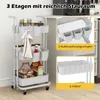 3-poziomowy wózek COSTWAY, składany wózek narzędziowy z 3 Podgląd zdjęcia produktu 7
