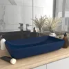 umyvadlo obdélníkové matné tmavě modré 71x38cm keramika Náhled obrázku produktu 2