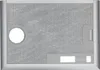 A close-up view of a metal range hood filter. Voir les images du produit