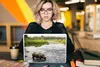 MuchoWow® Laptop Aufkleber Sticker Cover Nashorn im Wasser Produktbild-Vorschau 5