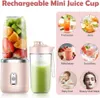 Tragbarer Mixer, 400ML USB Wiederaufladbar Mixer, Smoothie Produktbild-Vorschau 3