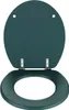 A dark green toilet seat and lid, shown from a top-down perspective. Náhled obrázku produktu
