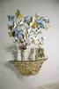 Wandkonsole Console 120 x 40.5 x 37.2 cm Metall Glas Gold Transparent_Natur24 Produktbild-Vorschau