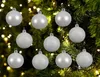 Weihnachtskugeln Glas 6cm winterweiß, 10 Stück Produktbild-Vorschau 4