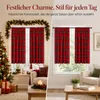 2er Set Scheibengardinen Weihnachten Tartan Bistrogardinen Produktbild-Vorschau 7