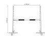 Hobby Horse Hurdle 120 cm avec barres vertes et roses pour Voir les images du produit 2