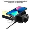 Handy-Ladegeräte, 5-in-1 kabellose Ladestation mit Uhr, für Produktbild-Vorschau 2