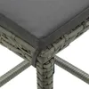 The Living Store Barhocker mit Kissen 3 Stk. Grau Poly Produktbild-Vorschau 6