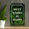 Blechschild Cannabis 18x12cm Don´t worry be happy lustig Produktbild-Vorschau 3