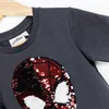 T-Shirt Spider-Man mit Pailletten Dunkelgrau 104 cm Produktbild-Vorschau 8