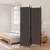 A room divider is set up in a bedroom next to a bed. Produktbild-Vorschau