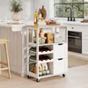 Kolesá na kuchynský vozík, kuchynský ostrovček s otvorenými Náhľad obrázku produktu 8