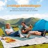 2er Set Strandmatte mit Verstellbarer Rückenlehne klappbar Produktbild-Vorschau 7