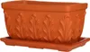 Blumenkasten Spang Blume Ton 41 x 18 x 17 cm terracotta Produktbild-Vorschau 4