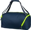 A navy blue duffel bag with yellow accents, shown against a white background. Náhľad obrázku produktu